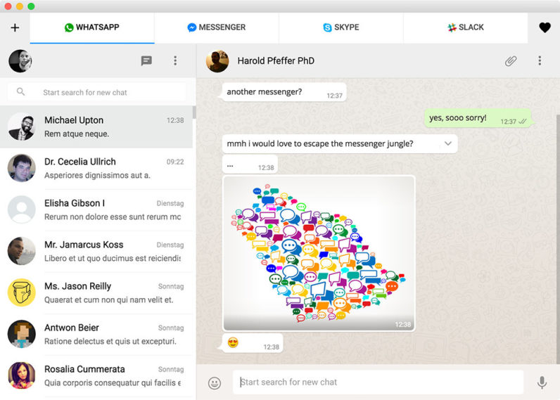 796x569 This App Lets You Chat In Facebook, Whatsapp And Slack Simultaneously
