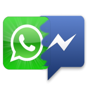 300x300 Facebook Messenger Vs Whatsapp Logo Png