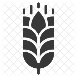 256x256 Wheat Icon Of Glyph Style