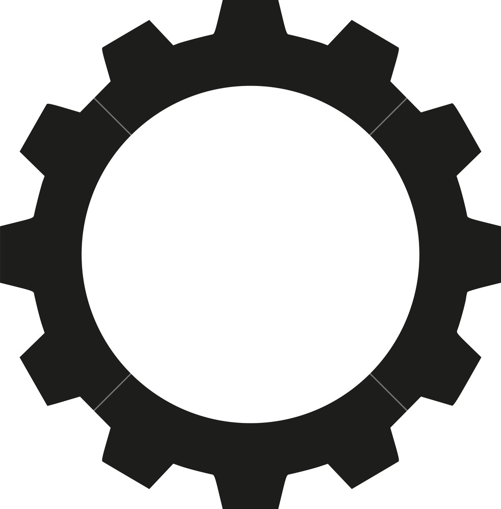 983x1000 Gear Wheel Icon Symbol Royalty Free Stock Image