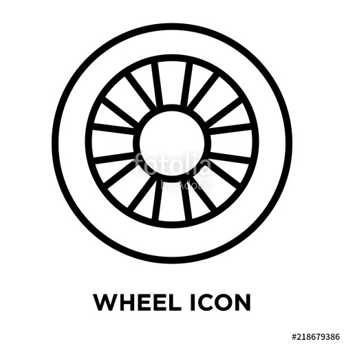 500x500 Steering Wheel Icon On Transparent Background Modern Icons Vector