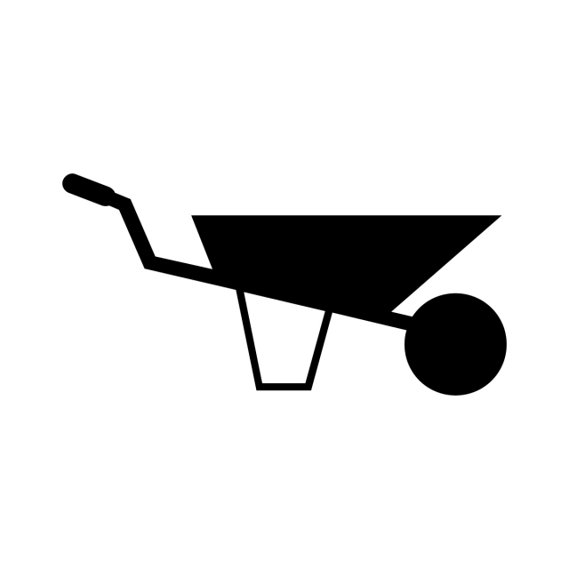 640x640 Wheelbarrow Icon, Equipment, Metal, Handle Png And Vector