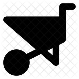 256x256 Wheelbarrow Icon Of Glyph Style