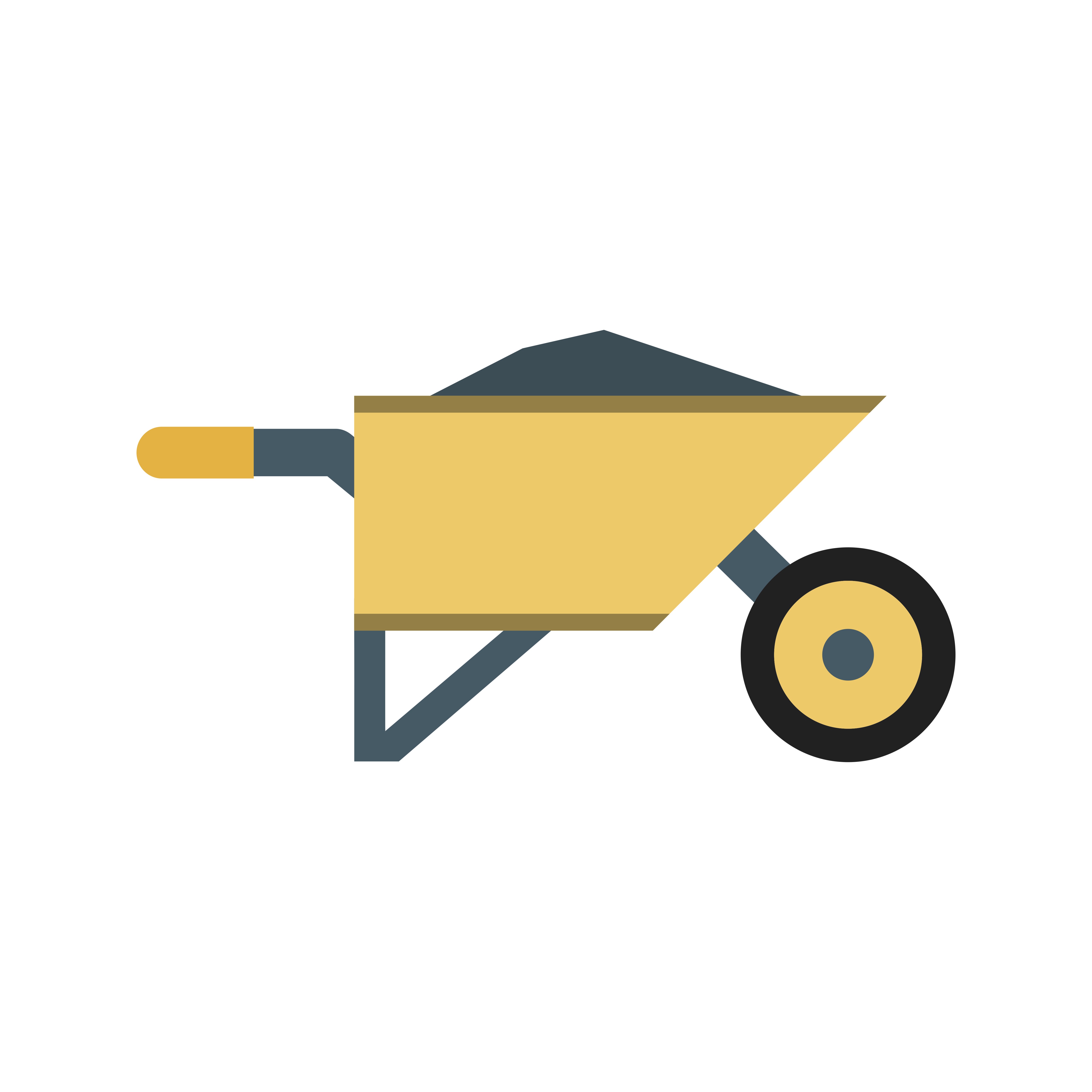 5120x5120 Wheelbarrow Vector Icon