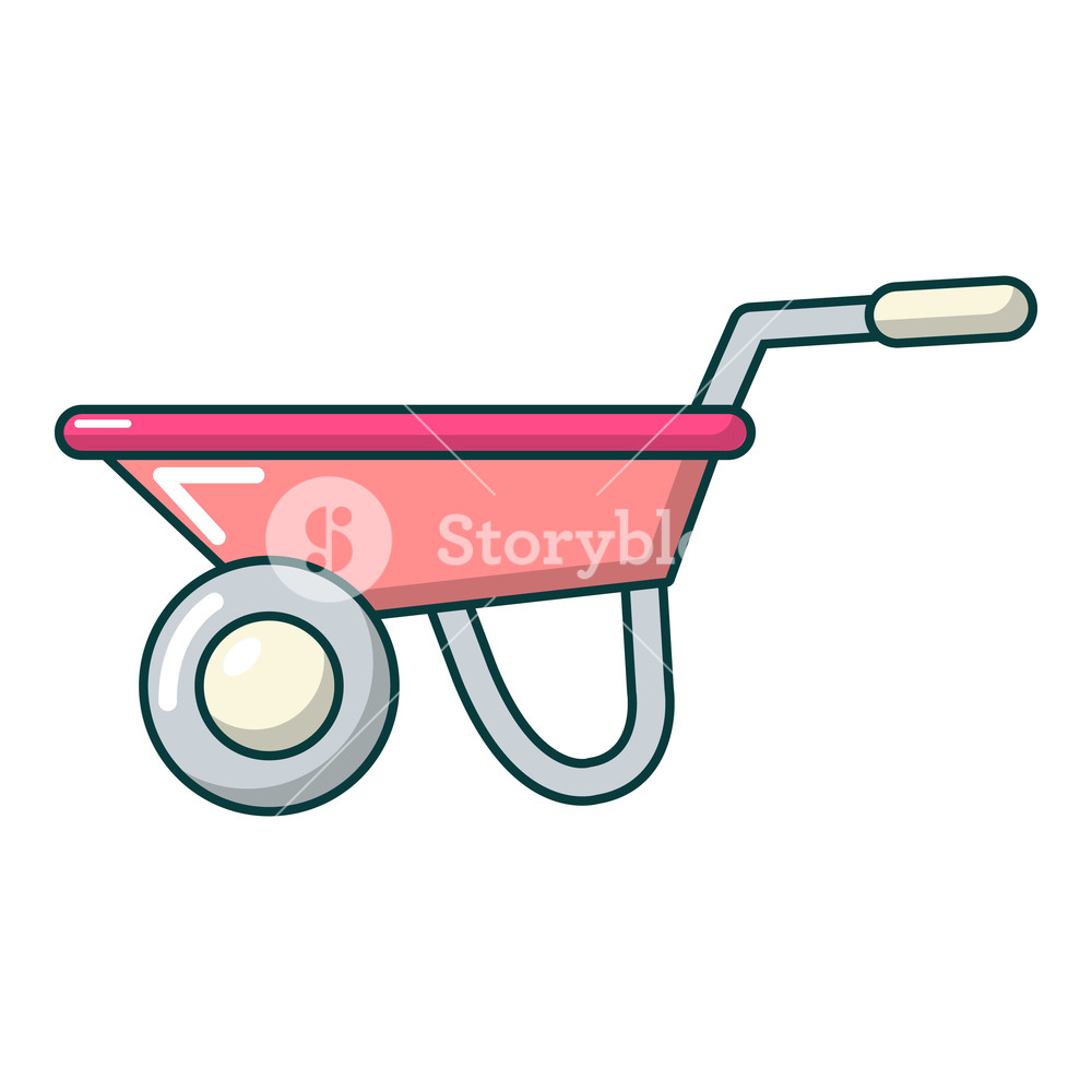 1000x1000 Wheelbarrow Icon Cartoon Illustration Of Wheelbarrow Icon For Web