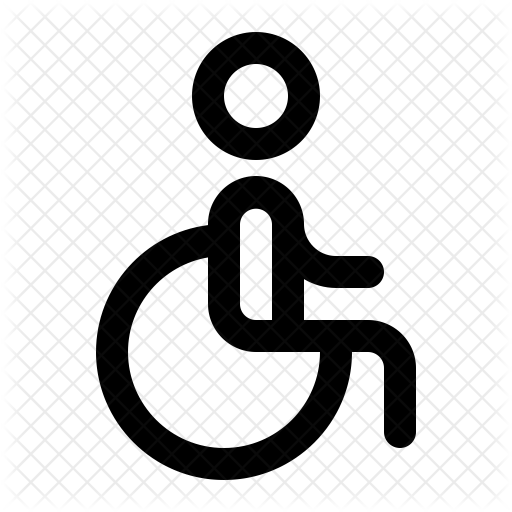 512x512 Wheelchair Icon Of Line Style