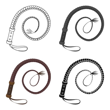 450x450 Whip Icon In Cartoon Style Isolated On White Background Rodeo
