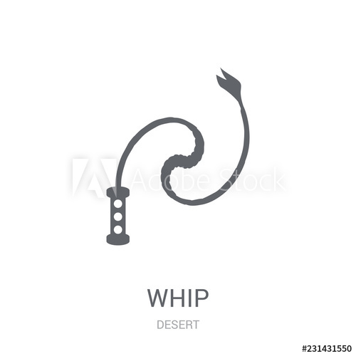 500x500 Whip Icon Trendy Whip Logo Concept On White Background