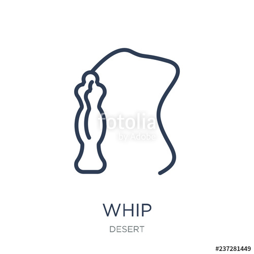500x500 Whip Icon Trendy Flat Vector Whip Icon On White Background
