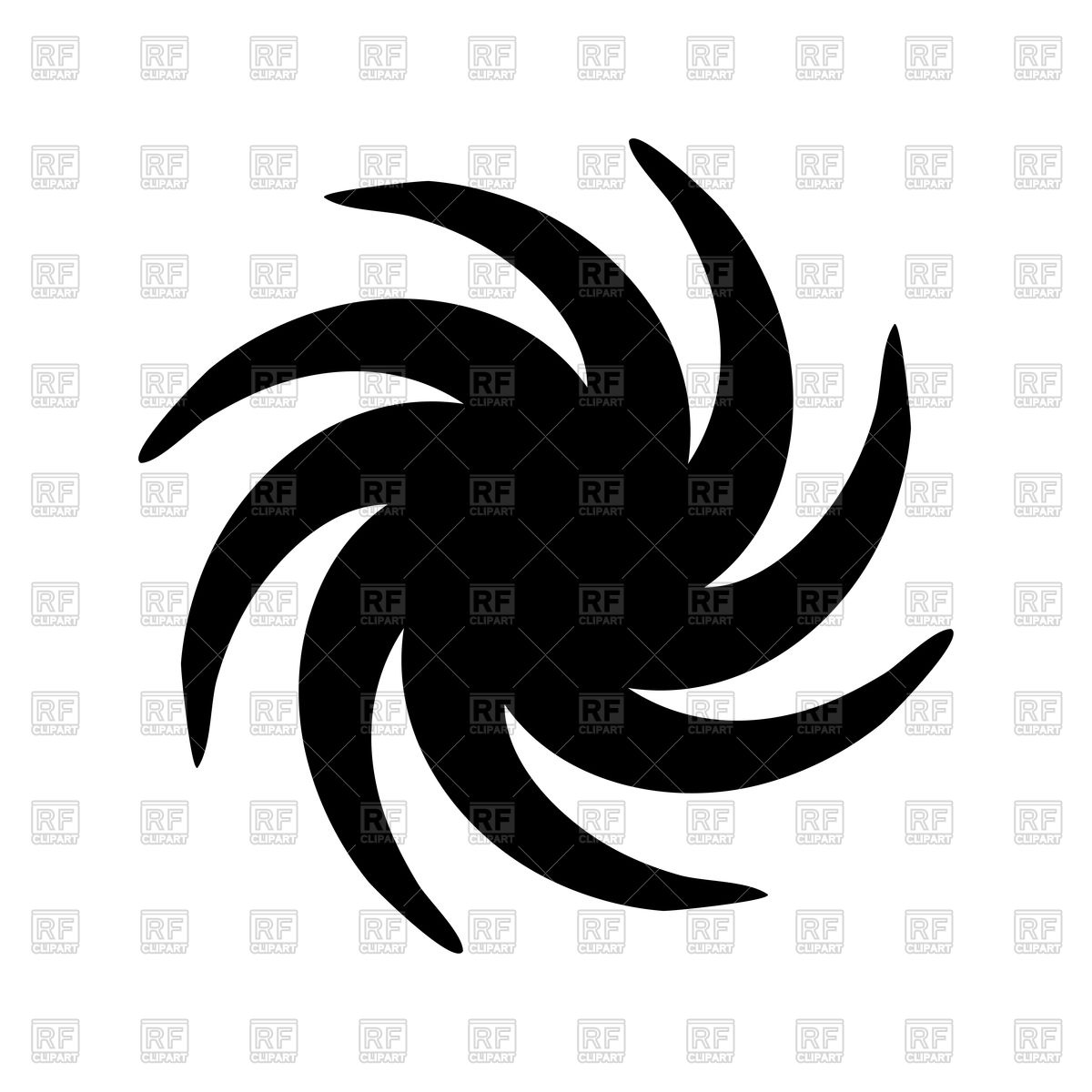 1200x1200 Black Whirlpool Or Swirl Icon Vector Image Of Icons And Emblems