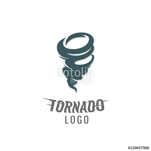 500x500 Tornado Storm, Hurricane, Whirlwind, Abstract Logo, Symbol Or Icon