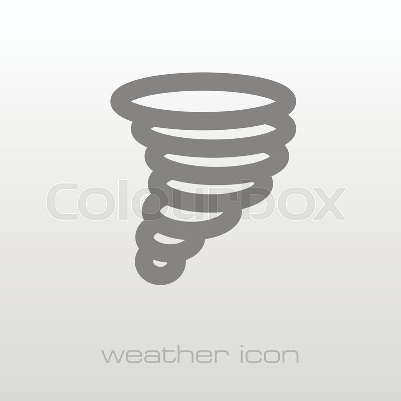 800x800 Tornado Whirlwind Outline Icon Stock Vector Colourbox