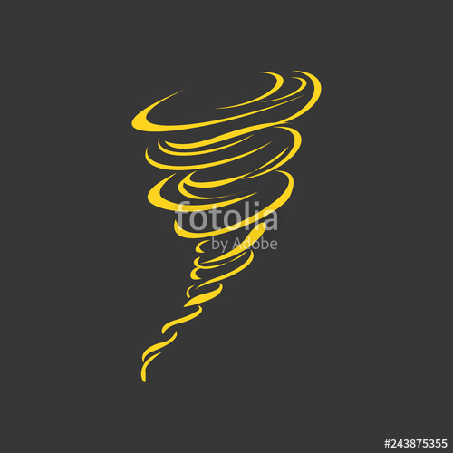 500x500 Cartoon Climate Threat Destructive Tornado Wind Whirlwind Isolated