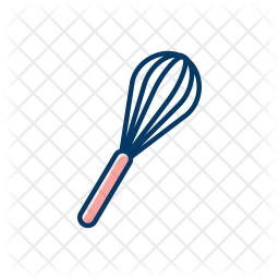 256x256 Whisk Icon Of Colored Outline Style