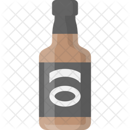 256x256 Whiskey Icon Of Flat Style