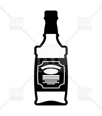 354x400 Bottle Of Whiskey Icon Vector Image Of Signs, Symbols, Maps