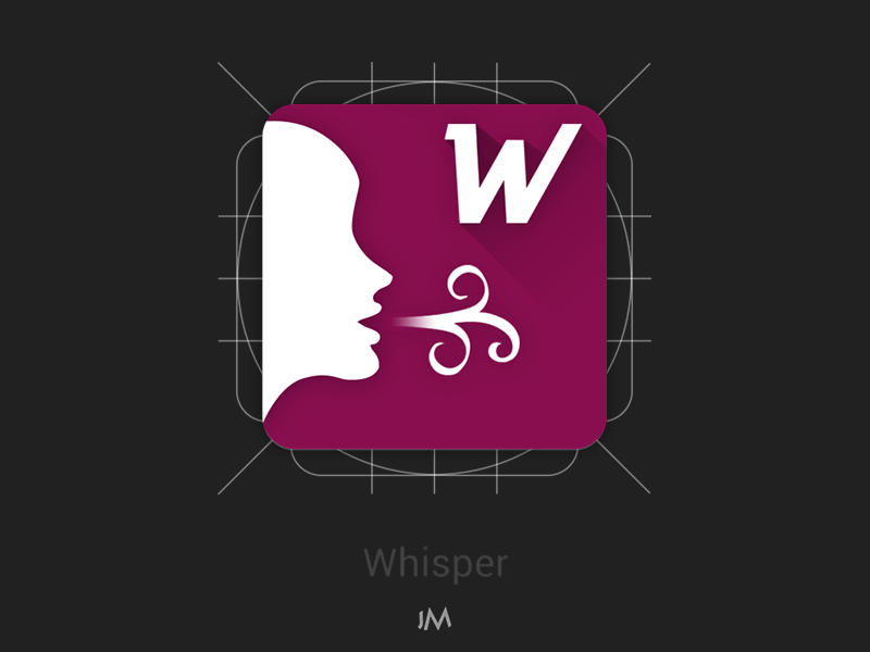 800x600 Whisper App Icon Redesign