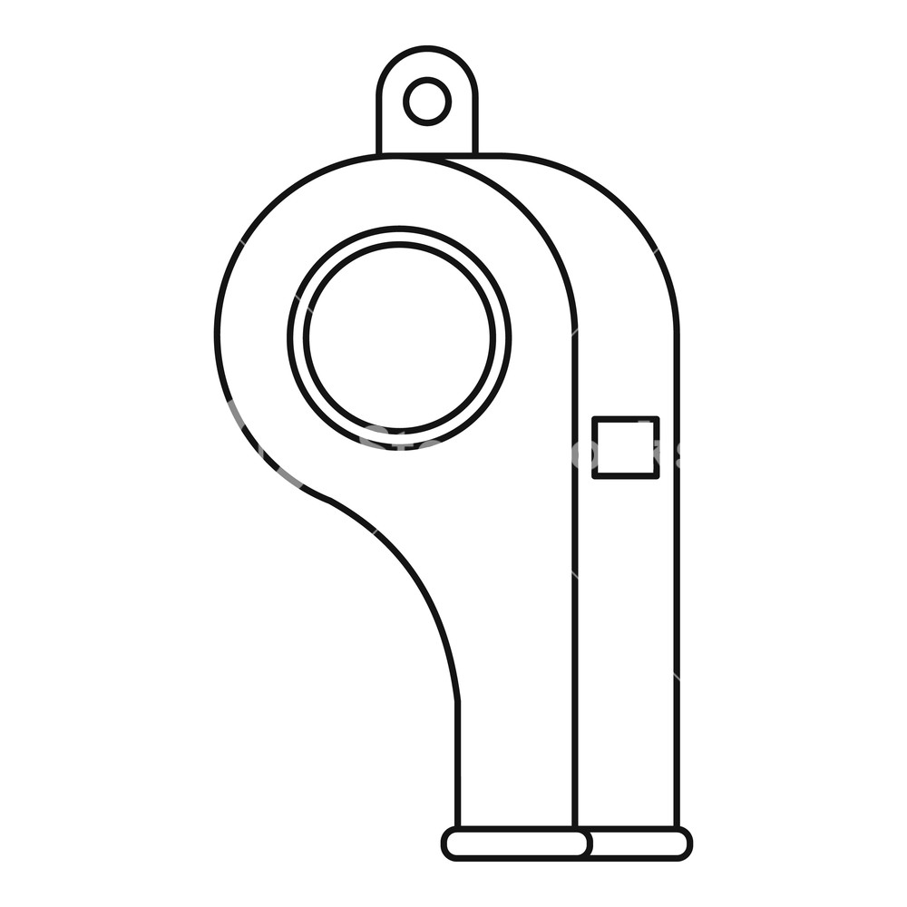 1000x1000 Sport Whistle Icon Outline Illustration Of Sport Whistle Vector