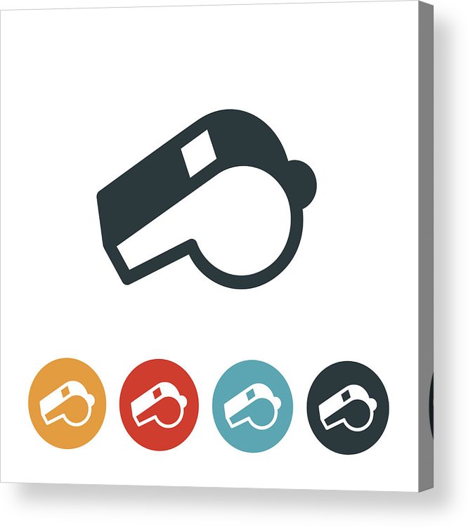 666x750 Whistle Icon Acrylic Print