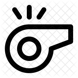 256x256 Whistle Icon Of Line Style