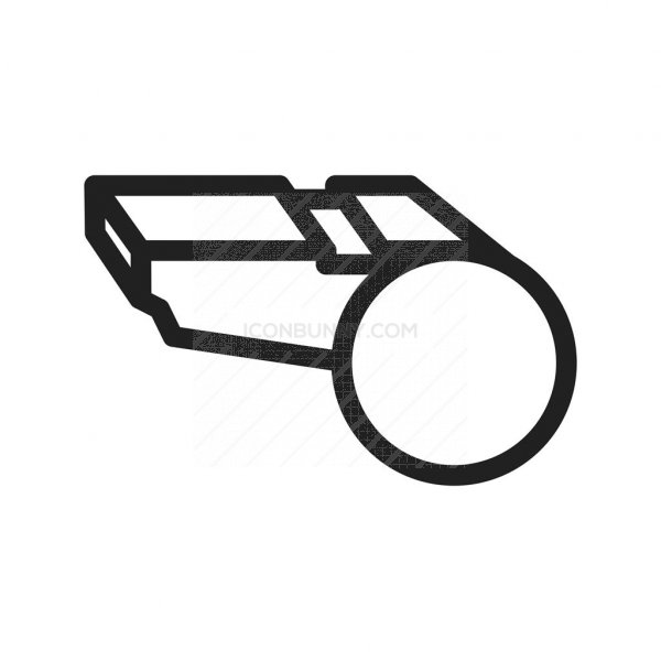 600x600 Whistle Line Icon