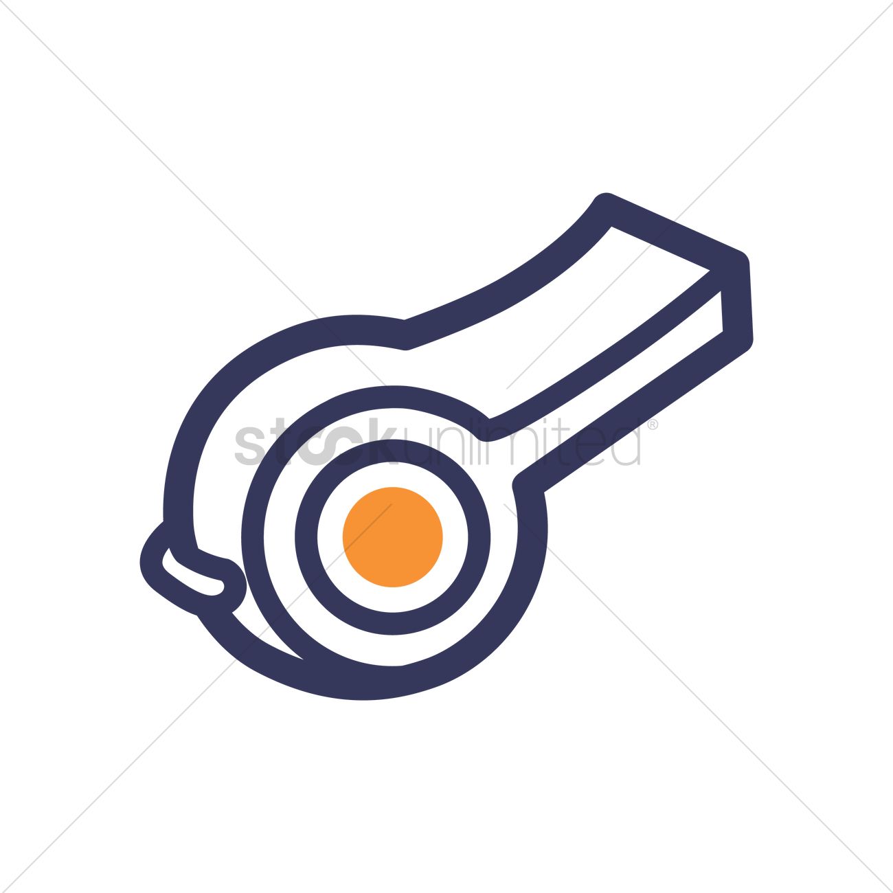 1300x1300 Whistle Icon Vector Image