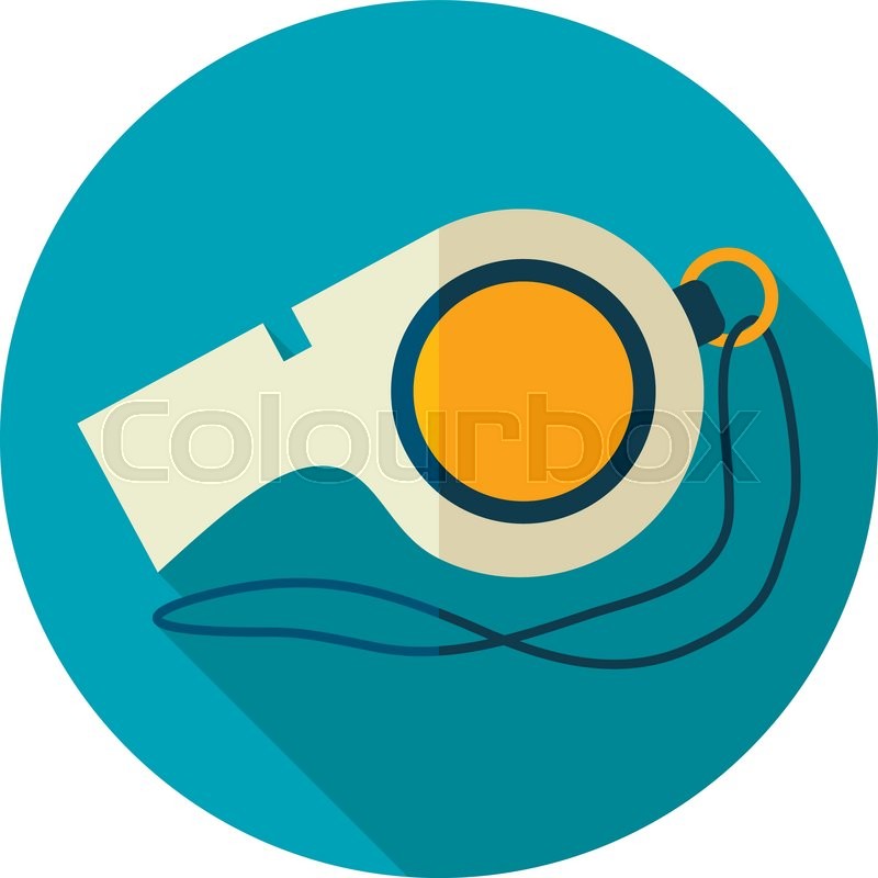 800x800 Whistle Vector Flat Icon Beach Stock Vector Colourbox