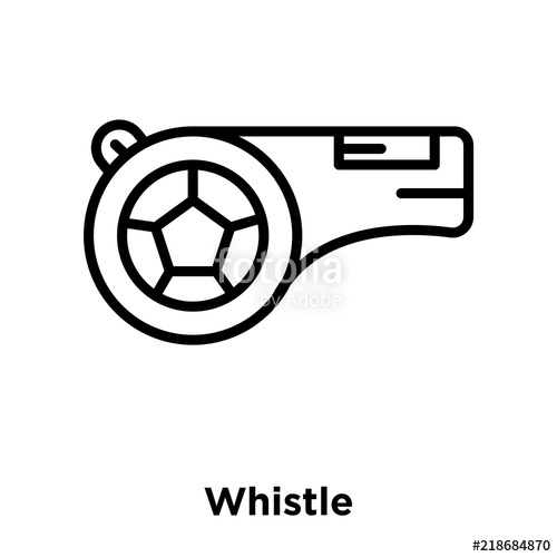 500x500 Whistle Icon Isolated On White Background Modern And Editable