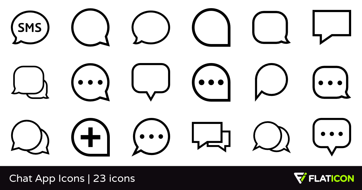 1200x630 Chat App Icons Free Icons