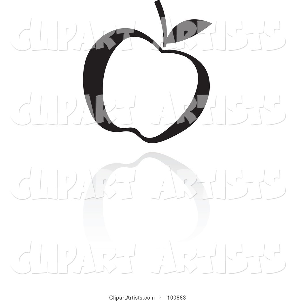 1024x1044 Black And White Apple Icon Clipart