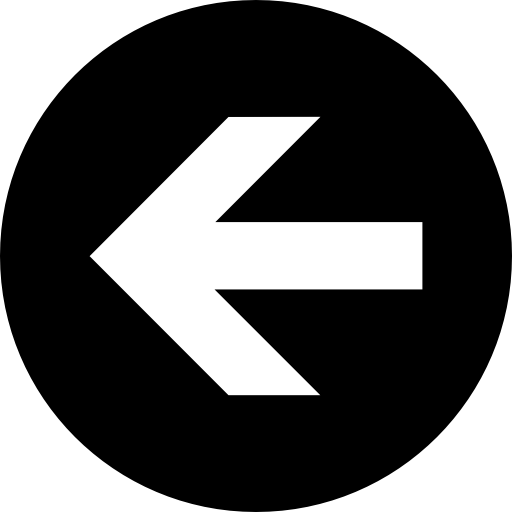 512x512 White Arrow To The Left Button Icons Free Download