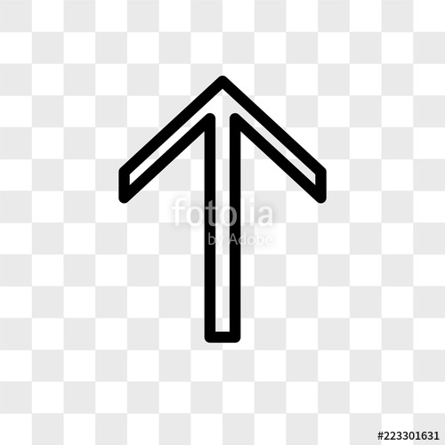 500x500 Arrow Vector Icon Isolated On Transparent Background, Arrow Logo