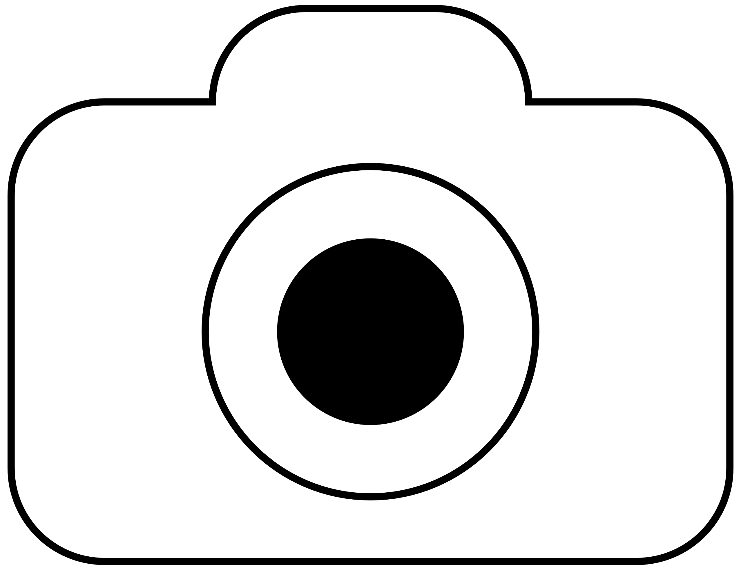 2555x1967 Camera Icon Black White