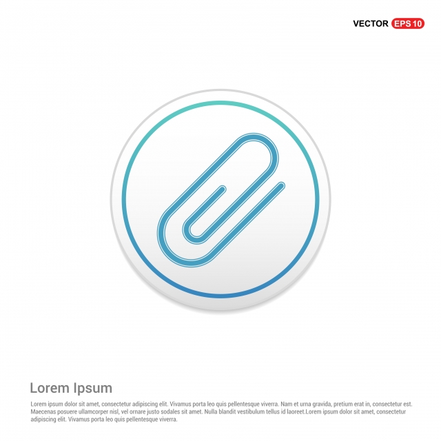 Paper Clip Icon White Circle Button, Accessory, Appliance, Attach 640x640 Paper Clip Icon White Circle Button, Accessory, Appliance, Attach