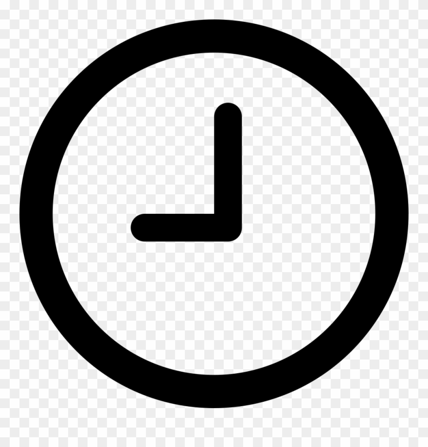880x920 Clipart Black And White Download Clock Png Icon