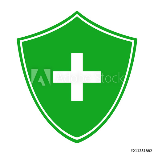 Green Shield And White Cross Antibacterial Symbol Vector Icon 500x500 Green Shield And White Cross Antibacterial Symbol Vector Icon