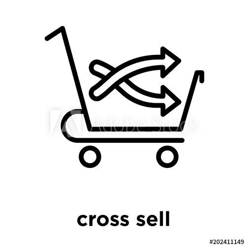 Cross Sell Icon Isolated On White Background 500x500 Cross Sell Icon Isolated On White Background