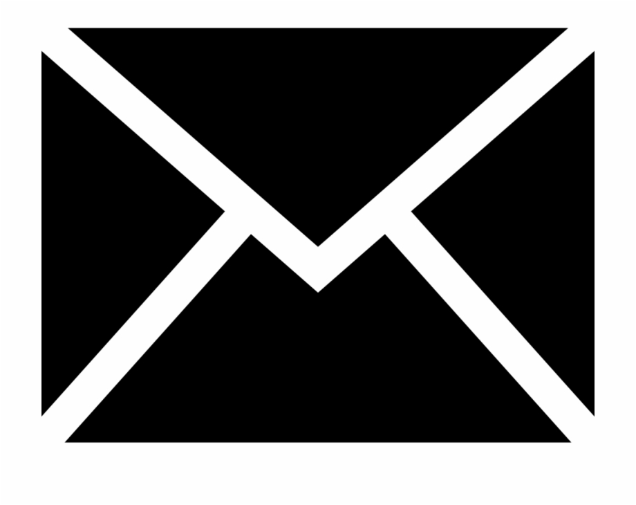 920x730 Black Email Icon Png Transparent Background