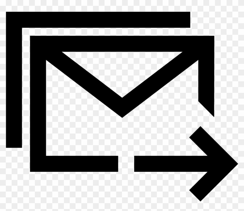 840x727 Clip Art Black And White Download Send Email Icon Free