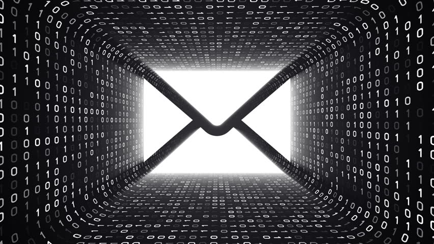 852x480 White Envelope Icon Form White Stock Footage Video