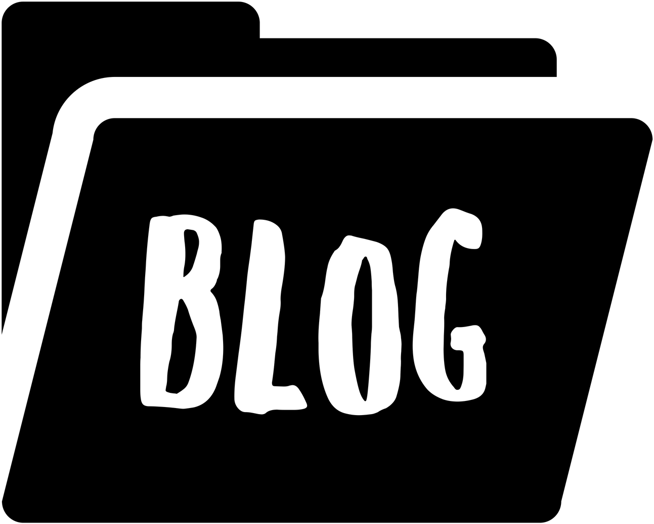 1293x1035 Hd Blog Folder Black