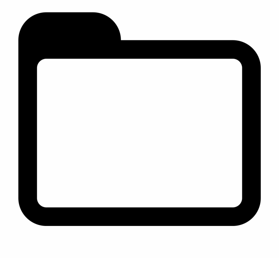 920x853 Folder Icon Black And White Free Png Images Clipart Download