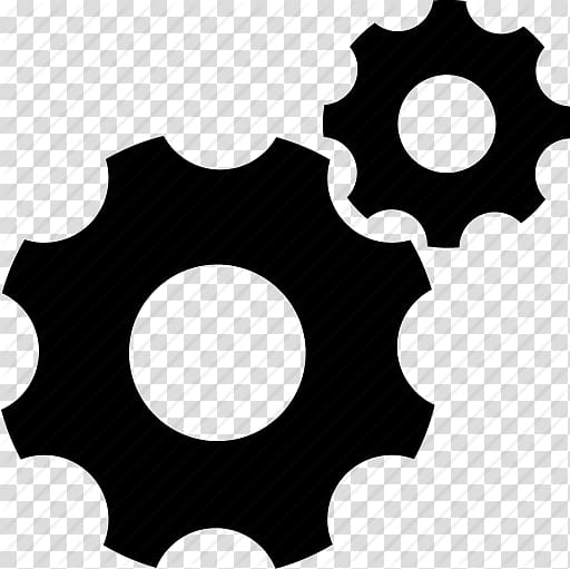 512x511 Two Black Gear Illustrations, Computer Icons Iconfinder, Gear Icon