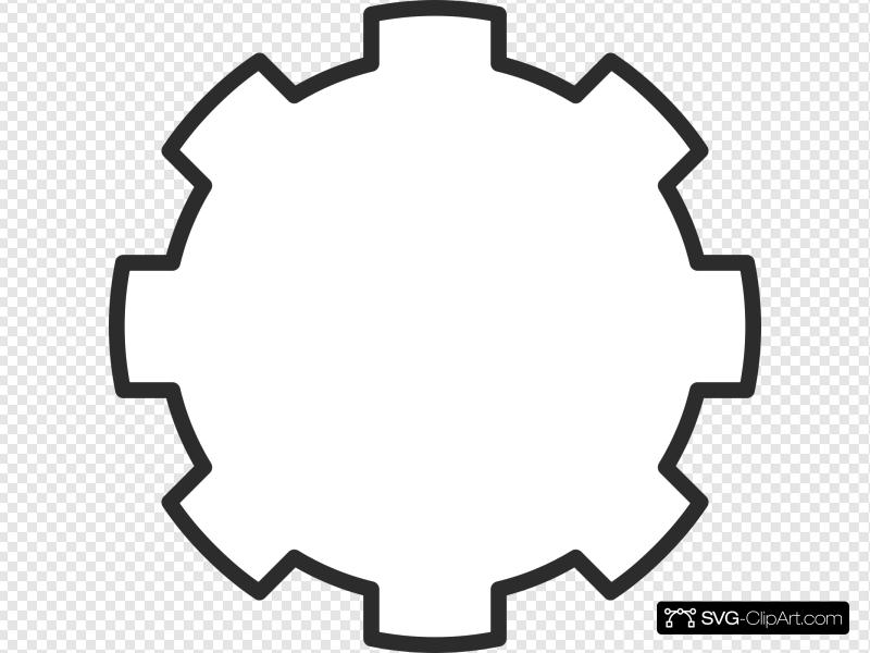 800x600 White Gear Clip Art, Icon