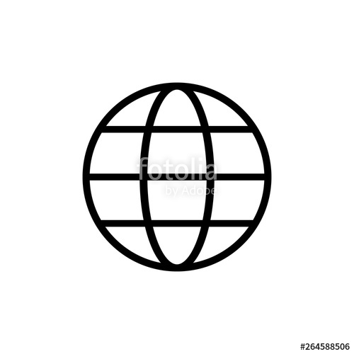 Globe Icon In Trendy Flat Style Isolated On White Background 500x500 Globe Icon In Trendy Flat Style Isolated On White Background