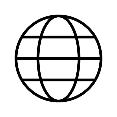 Vector Globe Icon 490x490 Vector Globe Icon