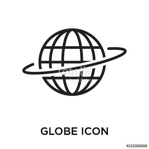 White Globe Icon at Vectorified.com | Collection of White Globe Icon ...