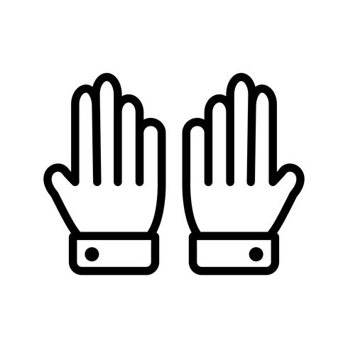 490x490 Gloves Icon Vector Illustration