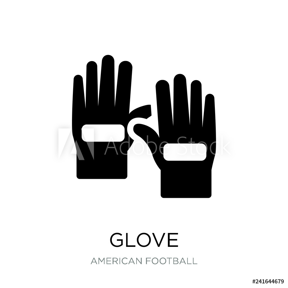 1000x1000 Photo Art Print Glove Icon Vector On White Background, Glove