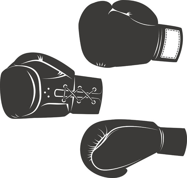 599x572 Set Of The Boxing Gloves Icons Isolated On White Background